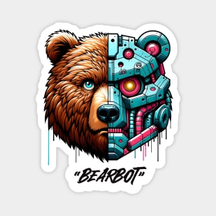 A Bear Robot name "BEARBOT" Magnet