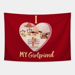 I love my girlfriend Valentine Tapestry