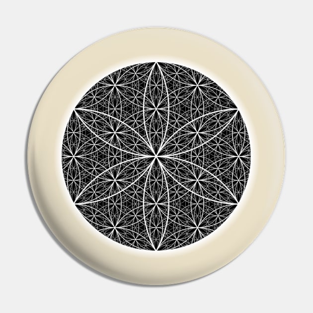 Dimensional Flower of Life 3 Pin by ShineYourLight