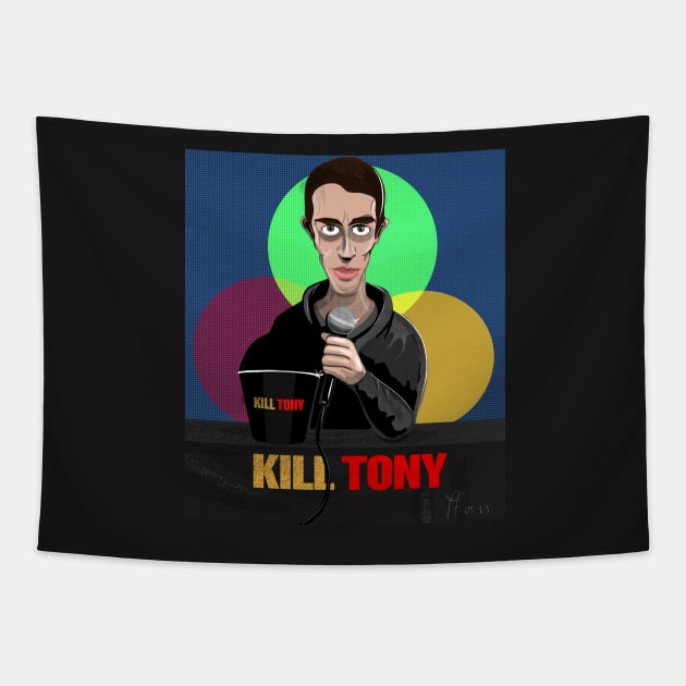 Tony Hinchcliffe Illustration - Kill Tony Podcast Merch & Gifts Tapestry by Ina