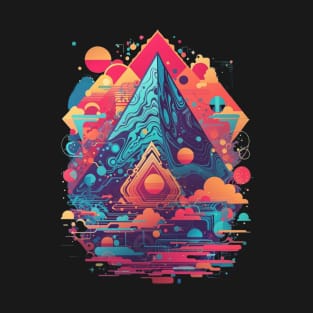 Abstract Geometric Design T-Shirt