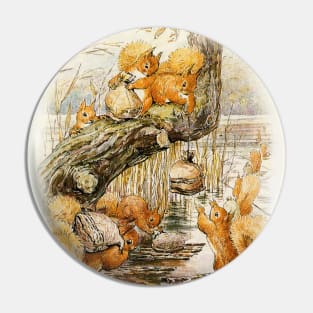 The Squirrels Filled Their Bags by Beastrix Potter Pin