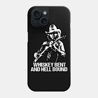 Men Whiskey Bent Outlaw Country Guitarist Phone Case