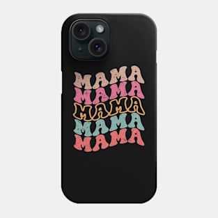 Mother's Day 2024 - Mama Retro Groovy Phone Case