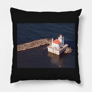 Oswego Harbor Light Pillow