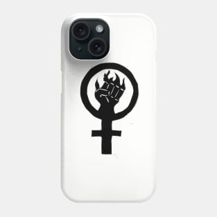 Flaming Feminist Fist Phone Case