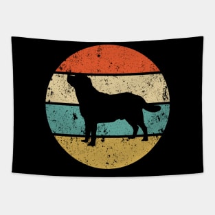 Circular Retro Labrador Tapestry