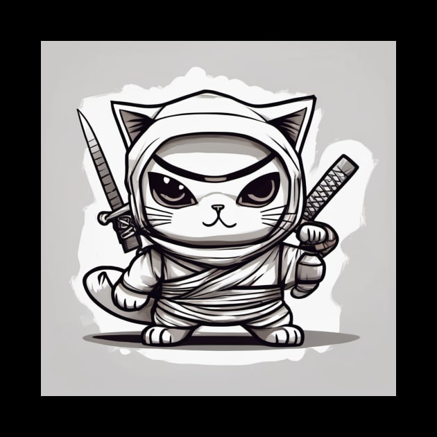 ninja cat by OWLS store