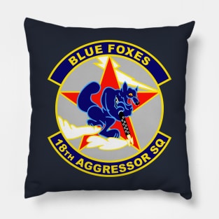 18th Aggressor Squadron Blue Foxes Pillow