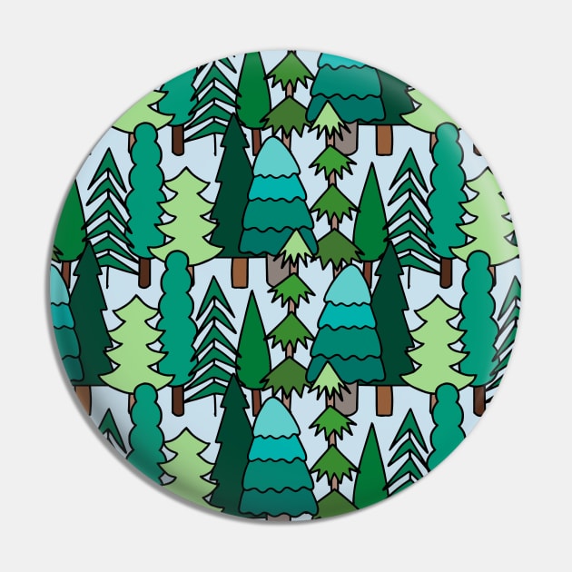 Evergreen Forest Pin by HLeslie Design