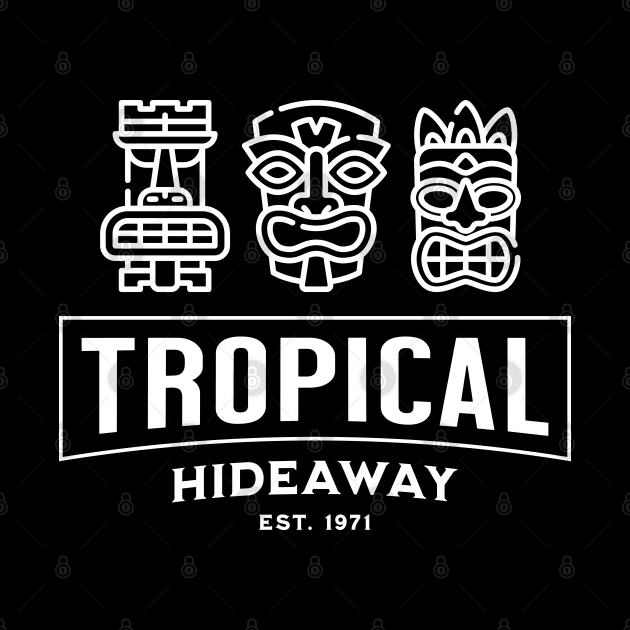 Tiki Room Tropical Hideaway by Sandpiper Print Design