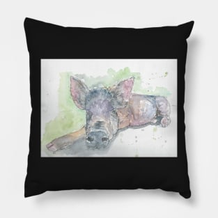 Reclining pig Pillow