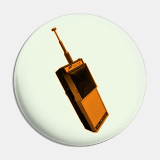 Walkie Talkie in Orange Pin