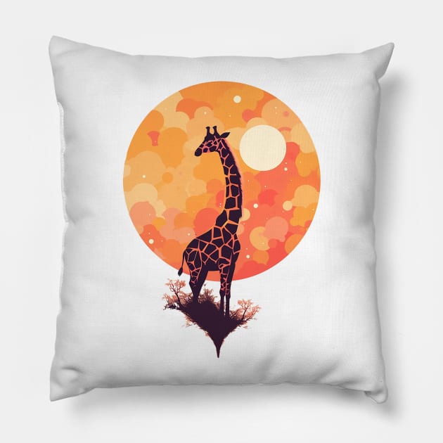giraffe Pillow by skatermoment