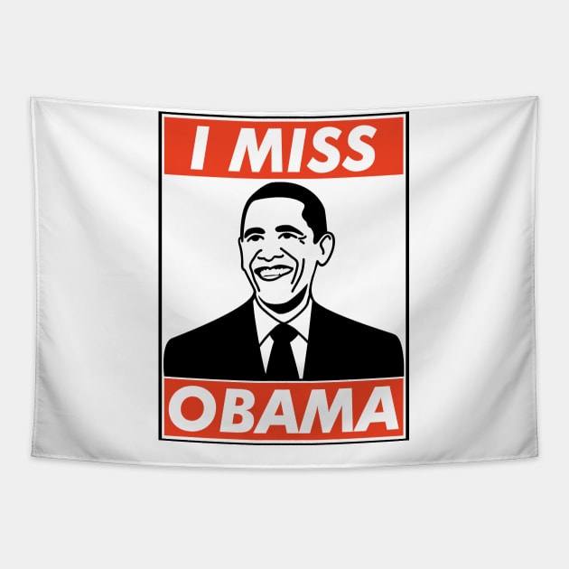 Barron Obama Shirt, I Miss Obama Tapestry by VanTees