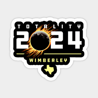 Wimberley Texas 2024 Total Solar Eclipse Magnet