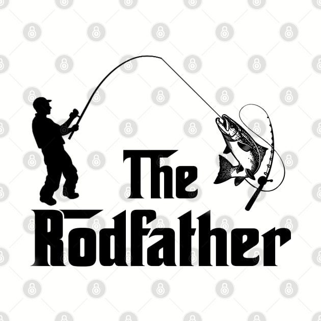 The Rodfather Funny Fishing Gift for Fisherman by DragonTees