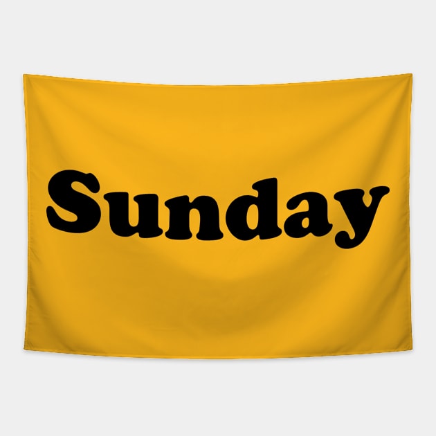 Sunday Tshirt Tapestry by GS