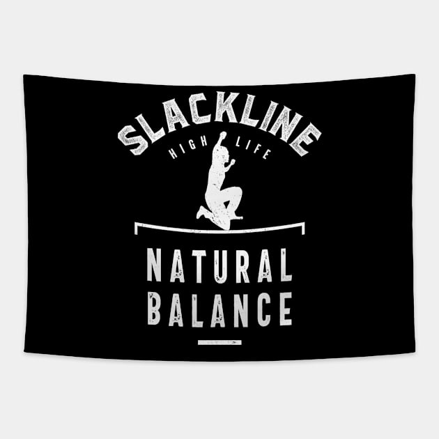 Slackline Extreme Sport Gift Tapestry by cidolopez