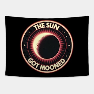 The Sun Got Mooned - Total Solar Eclipse 2024 Tapestry