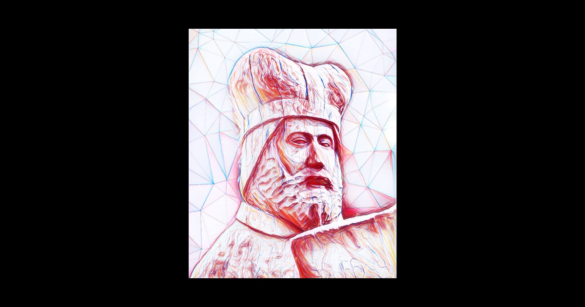 Geoffrey of Monmouth Portrait Geoffrey of Monmouth Artwork Line Art