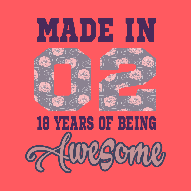 Made in 02..18 years of being awesome..18th birthday gift idea by DODG99