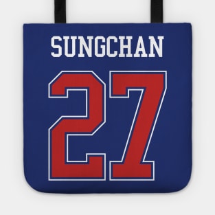 Sungchan's hockey jersey - 90's love (NCT) Tote