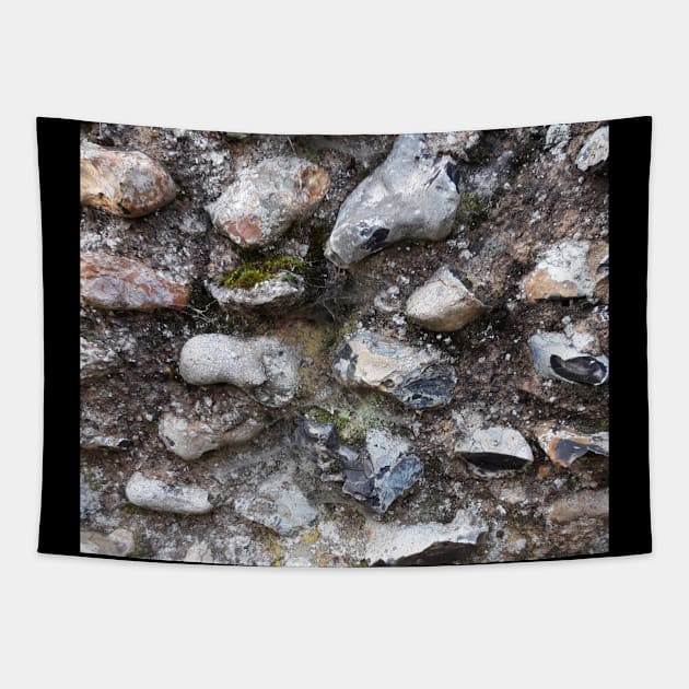 Flint Wall Tapestry by Celtic Morrigan