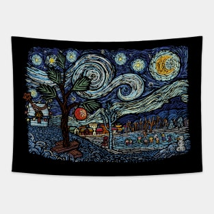 Starry_Winter_Night Tapestry