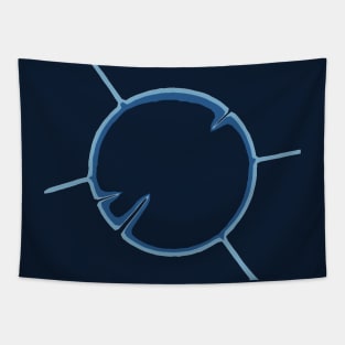 Exploding Blue Ion Tapestry