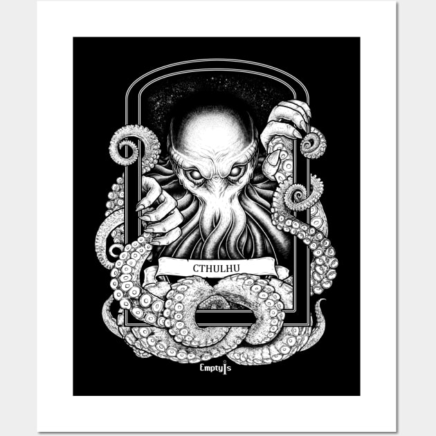 Wall Art Print, Lovecraft and Cthulhu