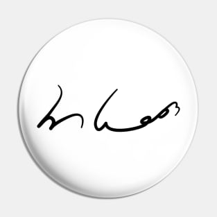 ‘Fuck Politics’ in Gregg Shorthand Pin