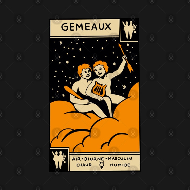 Gemini Tarot Card - Muchery Vintage Tarot Deck by isstgeschichte