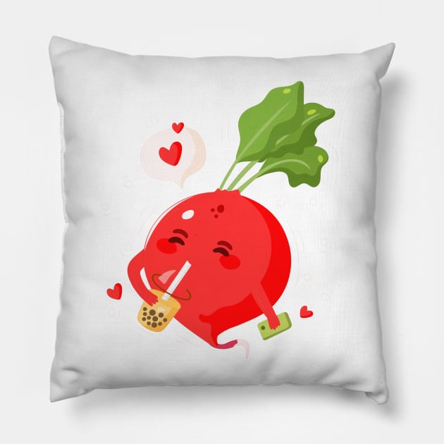 Beet Funny Boboa Pillow by Mako Design 