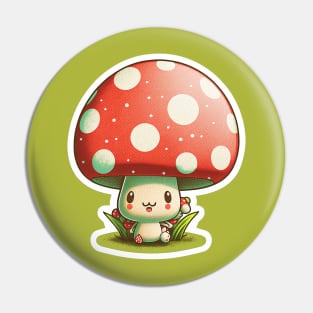 Kawaii Mushroom I Pin