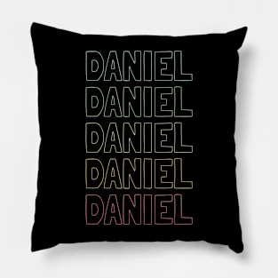 Daniel Name Pattern Pillow