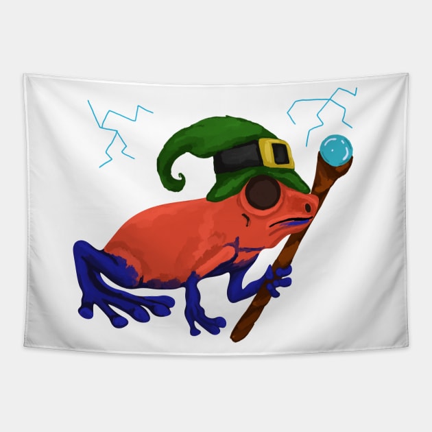 Wizard frog Tapestry by Antiope