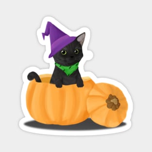 Witchy Kitty Magnet