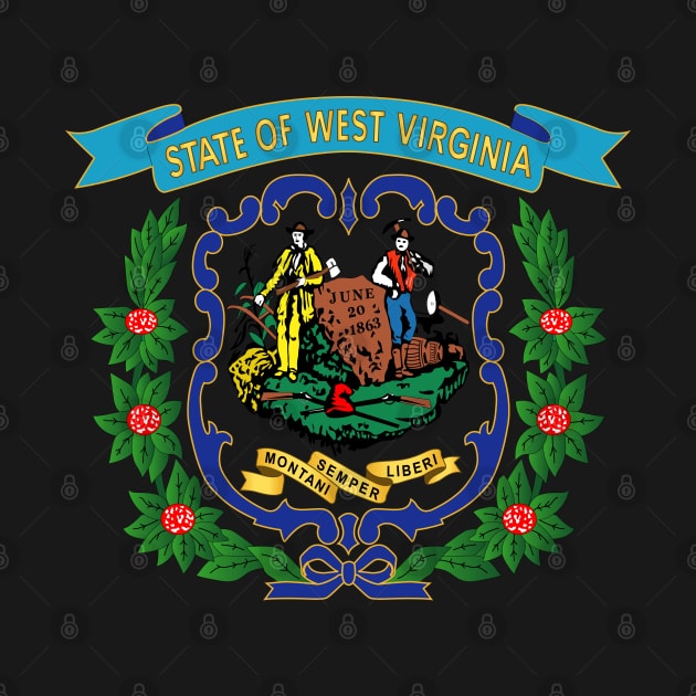 West Virginia - 1863 - Blue - Gold X 300 by twix123844