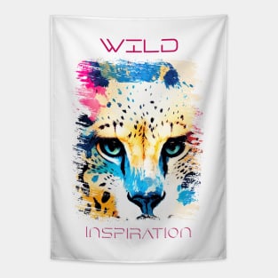 Cheetah Wild Nature Animal Colors Art Painting Tapestry