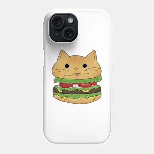 Burger cat Phone Case