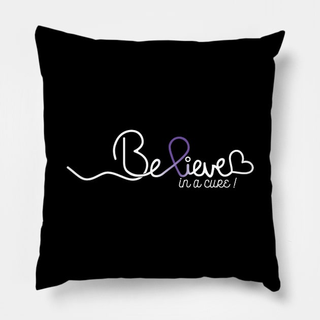 Believe- Hidradenitis Suppurativa Gifts Hidradenitis Suppurativa Pillow by AwarenessClub