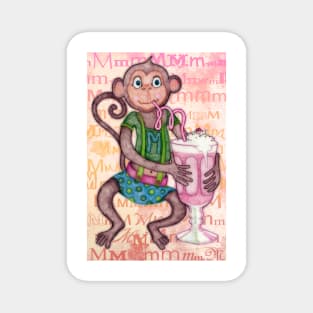 Monkey's Milkshake - mmmm! Magnet