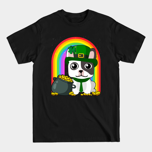 Discover French Bulldog Rainbow Irish Clover St Patrick Day Dog Gift product - French Bulldog - T-Shirt