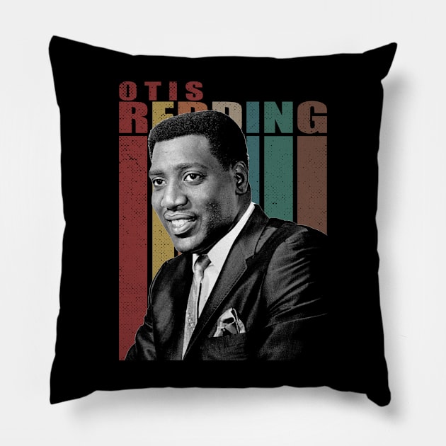 Soulful Crooning Chronicles Redding's Iconic Music Scenes Apparel Pillow by Super Face