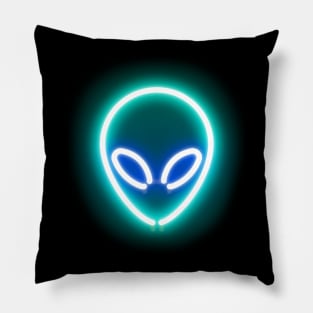 neon alien Pillow