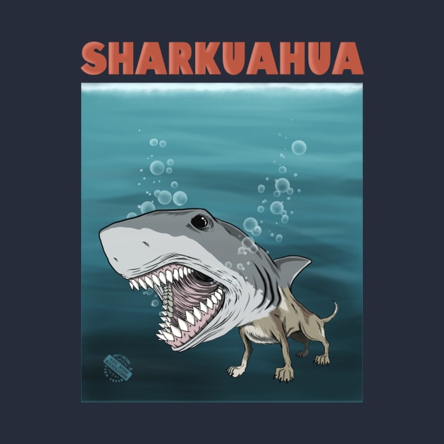 Sharkuahua by davemyersillustration