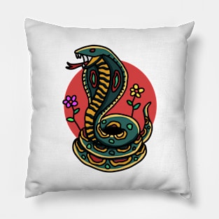 happy cobra Pillow