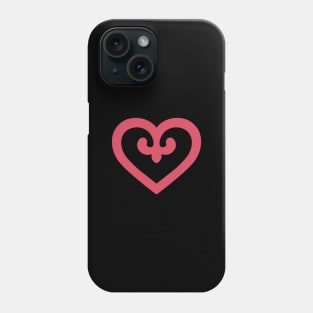 Kazakh red heart ornament Phone Case