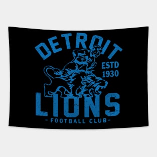 Vintage Detroit Lions 3 by Buck Tee Tapestry